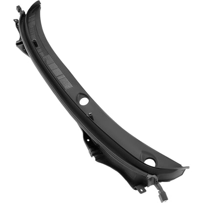 Windshield Wiper Cowl Panel Compatible with 2015-2019 Hyundai Sonata & Sonata Hybrid Replacement for 86150C1000 86150C2000 Air Inlet Window Cowl Vent Molding Grille Unfinished Black Plastic