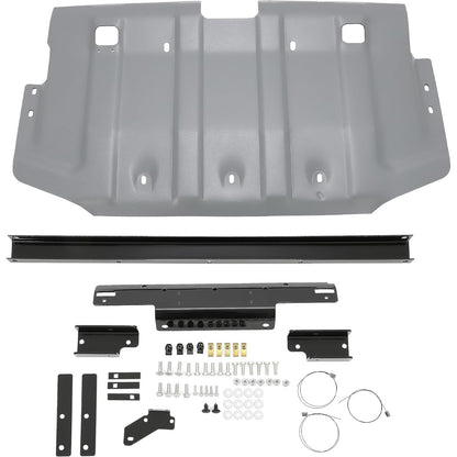 Skid Plate Compatible with 2007-2013 Toyota Fj Cruiser with 5000 Pound Bumper Hitch Only Aluminum Steel Powder Coated