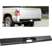 KUAFU Rear Bumper Roll Pan w/LED License Light Compatible with 1997-2004 Dodge Dakota Fleetside Plate Box Steel Electrophoresis Black