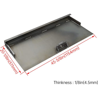 1/8 Inches Skid Steer Mount Plate Compatible with Early Single Pin Mustang Tractor Steel Mounting Quick Tach Attachment Loader Plate
