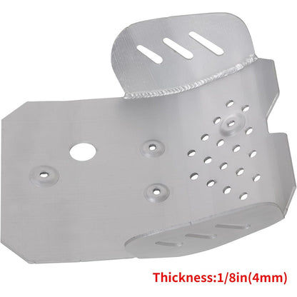 Skid Plate Engine Cover Guard Protector Compatible with 2000-2020 Suzuki DRZ400 DRZ400E DRZ400S, 2003 Kawasaki KLX400 Dual Sport Flatland Racing - Aluminum