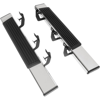 6" Running Board Side Step Compatible with 2009-2026 Dodge Ram 1500 Classic 2500 3500 Regular Cab Step Nerf Bar 304 Stainless Steel+Steel+Plastic Powder Coated+Textured Silvery+Black