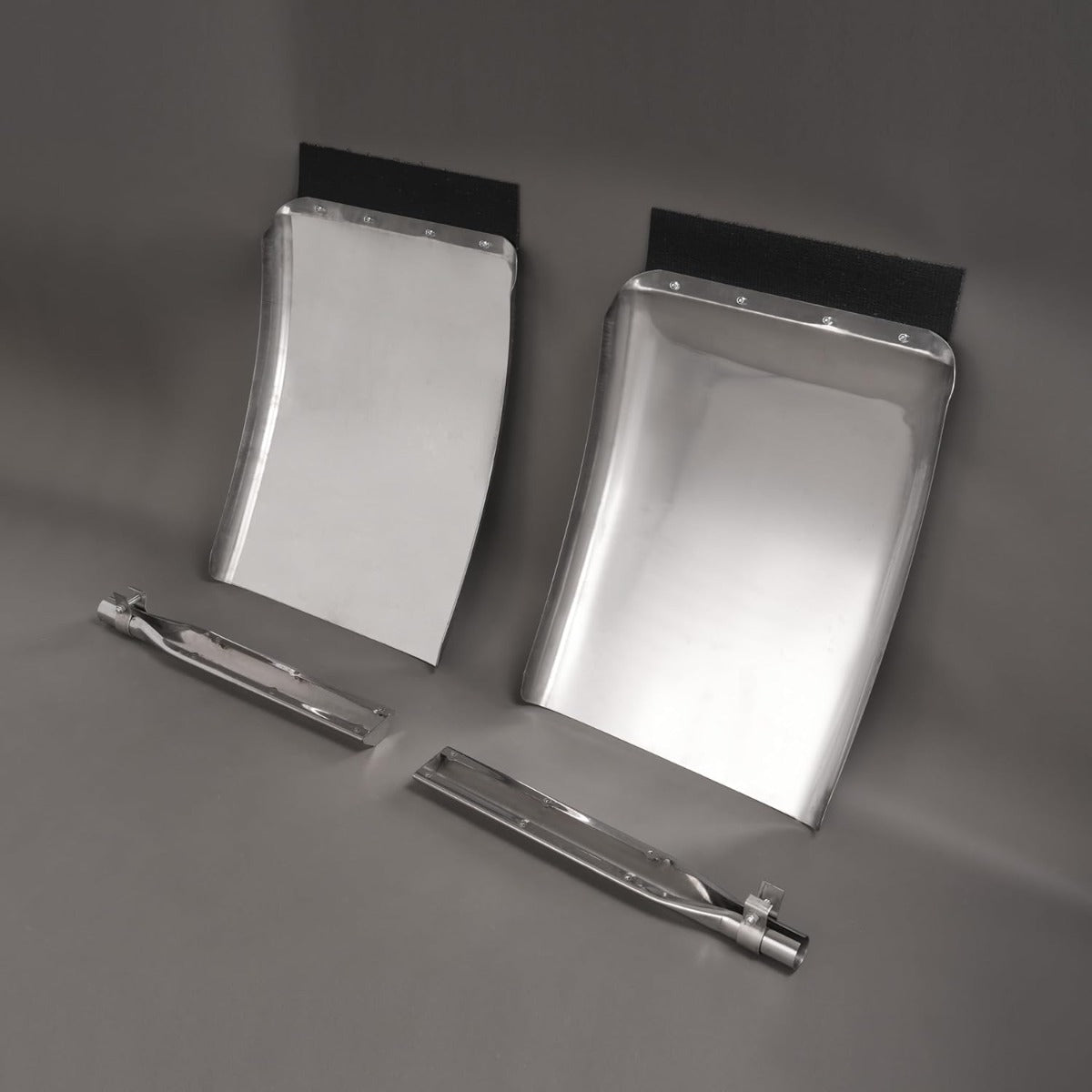 34" x 24" Quarter Fenders for Semi Trucks,  for  Freightliner Peterbilt Kenworth Volvo Mack, 304 Stainless Steel Mirror-Finished Fenders Right & Left