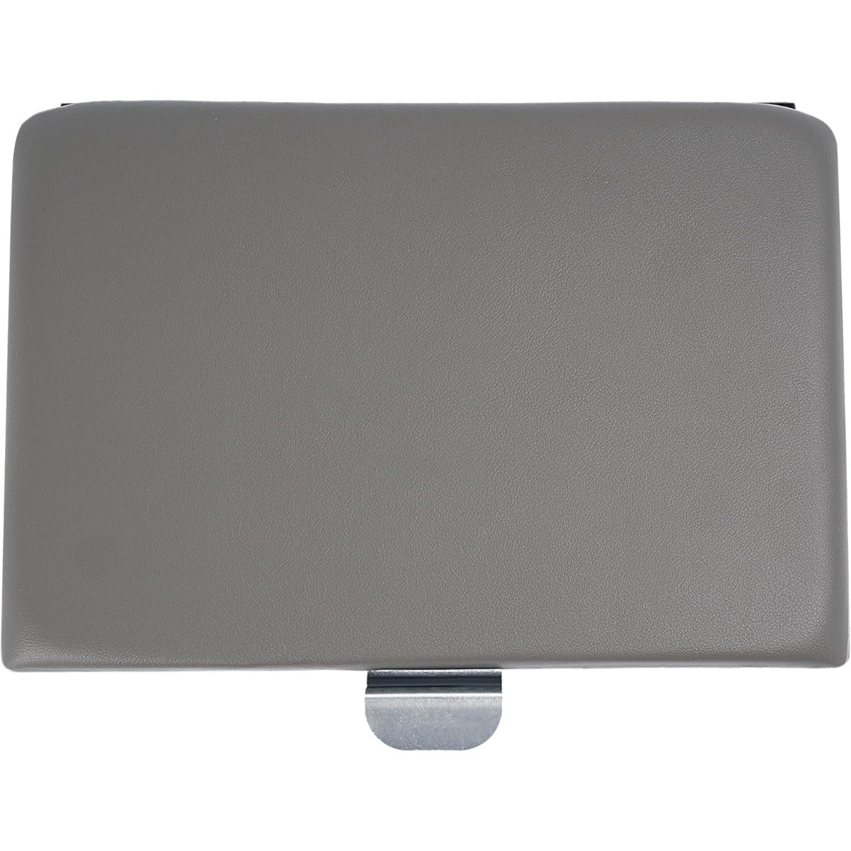 Center Console Lid Compatible with 1999-2010 Ford F-250 F-350 Super Duty Plastic & Aluminium Powder Coated Dark Gray