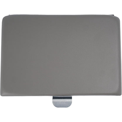 Center Console Lid Compatible with 1999-2010 Ford F-250 F-350 Super Duty Plastic & Aluminium Powder Coated Dark Gray