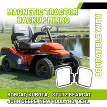 Universal Magnetic Tractor Mirrors Compatible with Kubota John Deere Zero Turn Mower Rearview Side Mirrors Black 2Pcs 220LB Rated