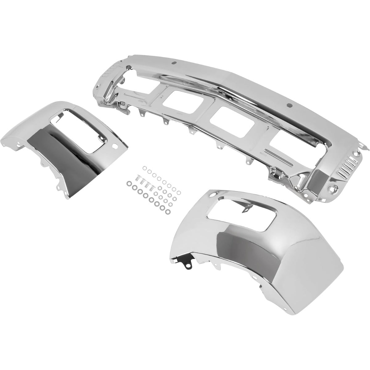 KUAFU 3Pcs Bumper Face Bar Compatible with Silverado