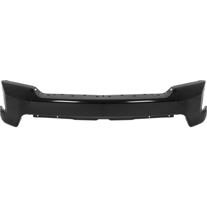 ALMULOO Front Bumper Face Bar 3Pcs Compatible with 2019-2022 Chevy Silverado 1500 W/O Park Assist Sensor Holes Replacement for GM1002875 84588804 Front Bumper Cover Steel Powder Coated Black