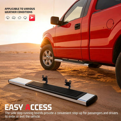 ALMULOO Steps Running Board Compatible with 2004-2014 F-150 Regular Cab