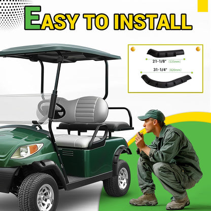 4pcs Front and Rear Standard Fender Flares Compatible with 1994-2013 Golf Cart EZGO TXT Model LYMP-049
