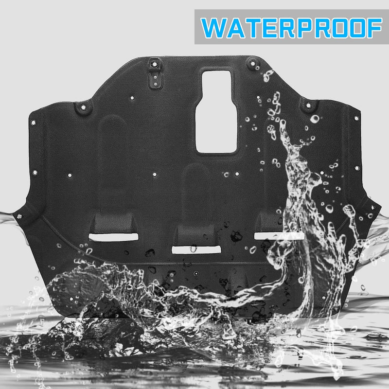 Engine Splash Shield Compatible with 2015-2017 Hyundai Sonata Front Lower Engine Cover Flocking Process Replacement for 29130C1000 29130C2100 HY1228188 LYAP-130S
