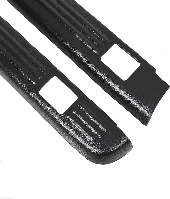 Truck Bed Rail Caps W/Holes Compatible with 1999-2006 Chevrolet Silverado & GMC Sierra 1500 2500 3500 (Classic only) W/Stake Holes 6'6inches Bed Black Ribbed Finish (Set of 2) LYAP-206-DK