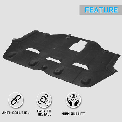 Engine Splash Shield Compatible with 2015-2017 Hyundai Sonata Front Lower Engine Cover Flocking Process Replacement for 29130C1000 29130C2100 HY1228188 LYAP-130S