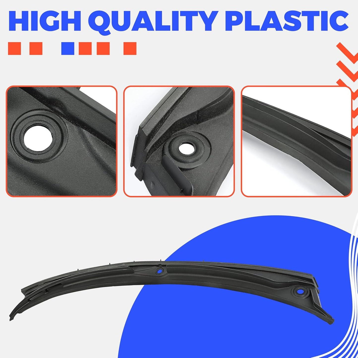 Windshield Wiper Cowl Cover Panel Compatible with 1997-2006 BMW E46 323Ci 323i 325Ci 325i 325xi 328i 330Ci 330i 330xi M3 Replacement for 51718208483 LYAP-481