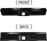 Load image into Gallery viewer, Rear Steel Roll Pan Bumper License Plate LED Light Compatible with 1999-2007 Chevy Silverado &amp; GMC Sierra 1500 2500 3500 Pickup Trucks LYAM-397
