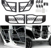 Load image into Gallery viewer, Front &amp; Rear Tubular Half Doors fit for 2007-2018 Jeep Wrangler JK Unlimited 4-Door¡ê?Set Off Road Trail Door LYAM-267
