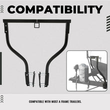 Trailer Tongue Bike Bunk Compatible with Most A Frame Trailers Steel Powder Coated 100LBS Capacity LYOM-121