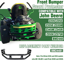 Rear Bumper Bar and Hitch Kit Zero-turn Mowers Compatible With John Deere Z235 Z255 Z335E Z335M Z345M Z345R Z355E Z355R Z365R Z375R Replacement for BM24481 LYJD-017