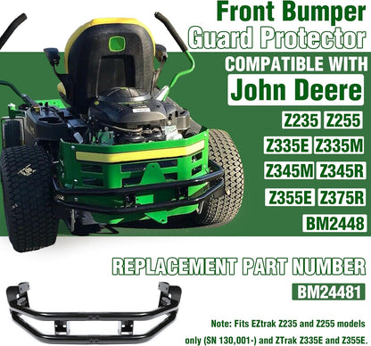 Rear Bumper Bar and Hitch Kit Zero-turn Mowers Compatible With John Deere Z235 Z255 Z335E Z335M Z345M Z345R Z355E Z355R Z365R Z375R Replacement for BM24481 LYJD-017
