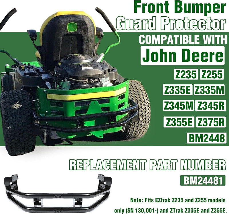 Rear Bumper Bar and Hitch Kit Zero-turn Mowers Compatible With John Deere Z235 Z255 Z335E Z335M Z345M Z345R Z355E Z355R Z365R Z375R Replacement for BM24481 LYJD-017