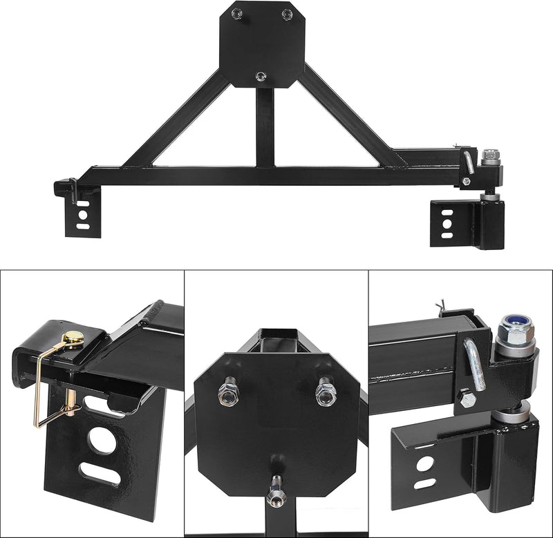 Tire Carrier Mount Compatible with All Hummer H2 w/Drop Down Option Black, Heavy Duty LYAM-479
