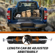 Full Size Truck Bed Storage Box Compatible with Ford Chevrolet GMC Dodge Ram Toyota Nissan Universal 55 Inch - 69 inch Wide Adjustable Beds Secure Cargo Organizer Protect Groceries LYAP-X1032