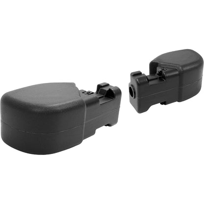 KUAFU Front & Pair Bumper End Cap Compatible with 1997-2006 Jeep Wrangler, 65th Anniversary Edition Bumper Corner Protection Replacement for 55155757AB, CH1004128, 55155756AB, CH1005128