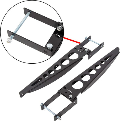 Bumper Cargo Bracket Compatible with RV 4 Inch Bumper Mounted Cargo Box/Generator Tray Support Arms LYAM-447