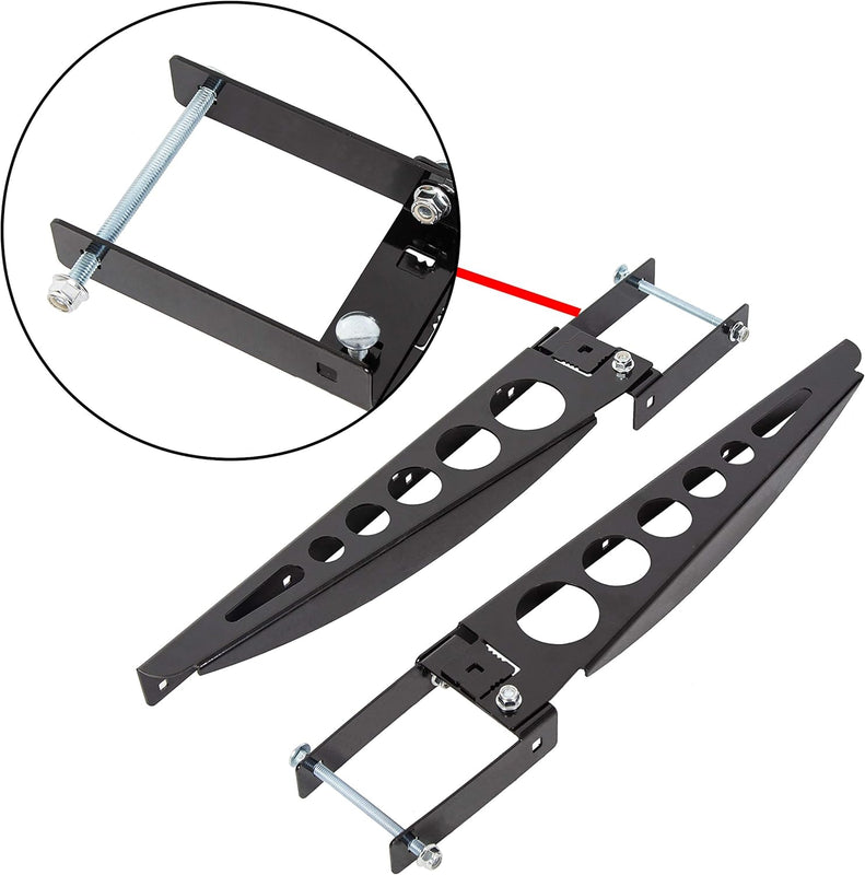 HECASA Bumper Cargo Bracket Compatible with RV 4 Inch Bumper Mounted Cargo Box/Generator Tray Support Arms LYAM-447