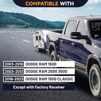 Load image into Gallery viewer, KUAFU Class 3 Rear Towing Trailer Hitch Compatible with 2003-2023 Dodge Ram 1500 2500 3500 Classic Rear Receiver Hitch Tow Towing Combo W/Cover Kit - 2 inch LYAM-251
