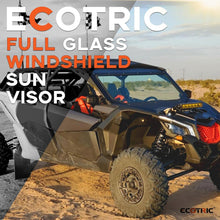 Full Glass Windshield + Sun Visor Compatible With Can Am Maverick X3 900 XRS XDS Turbo R Max 2017-2025 LYMM-074