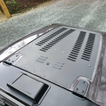Aluminum Alloy Vented Hood Louver Kit Compatible with Jeep Wrangler TJ/LJ 2003-2006 LYAM-307S