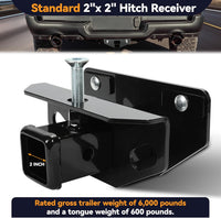 Load image into Gallery viewer, KUAFU Class 3 Rear Towing Trailer Hitch Compatible with 2003-2023 Dodge Ram 1500 2500 3500 Classic Rear Receiver Hitch Tow Towing Combo W/Cover Kit - 2 inch LYAM-251
