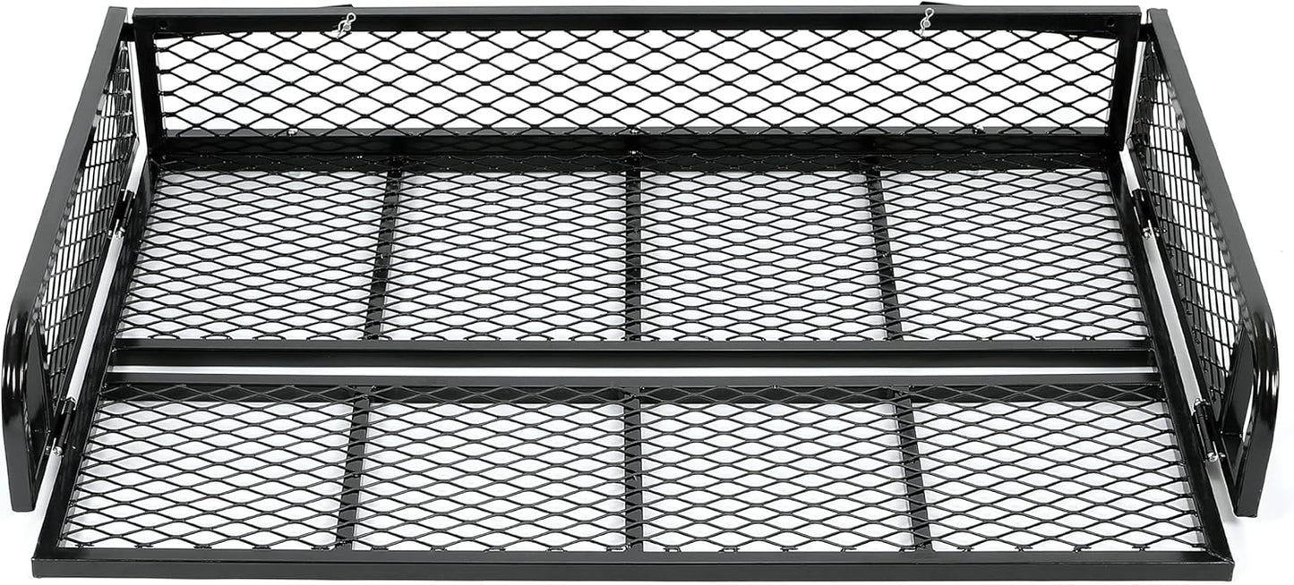 Universal Rear Cargo Basket Compatible with ATV Storage Rack Cargo Carrier Steel LYMM-089S-3