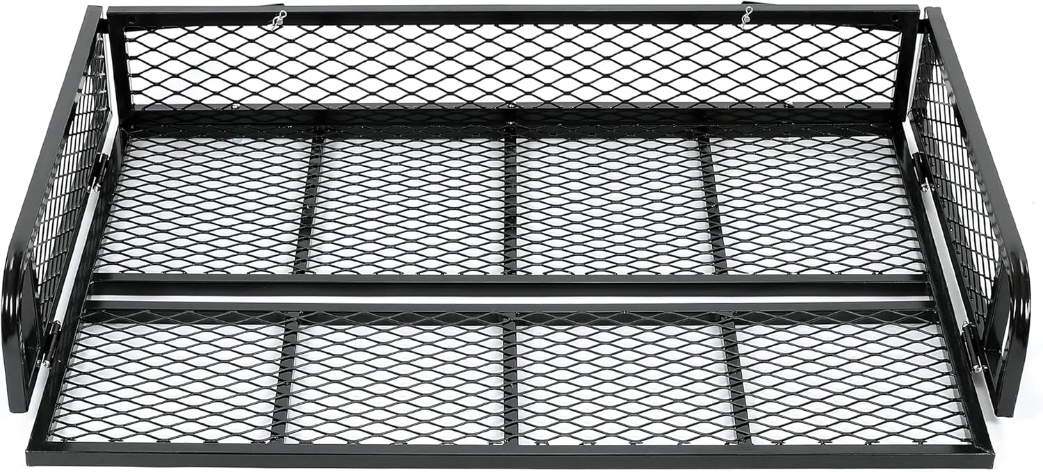 Universal Rear Cargo Basket Compatible with ATV Storage Rack Cargo Carrier Steel LYMM-089S-3
