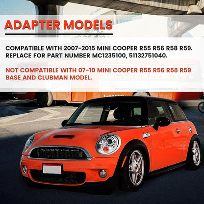 Chrome Grille Hood Molding Trim Compatible with 2007-2015 Mini Cooper R55 R56 R58 R59 Replacement for 51132751040 MC1235100 Front Grill Hood Trim Moulding LYAP-474S