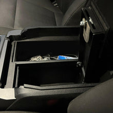 Center Console Safe Storage Box Compatible with 2015-2022 Ford F150 Raptors F250 F350 Super Duty Powder Coated Steel LYAM-123S
