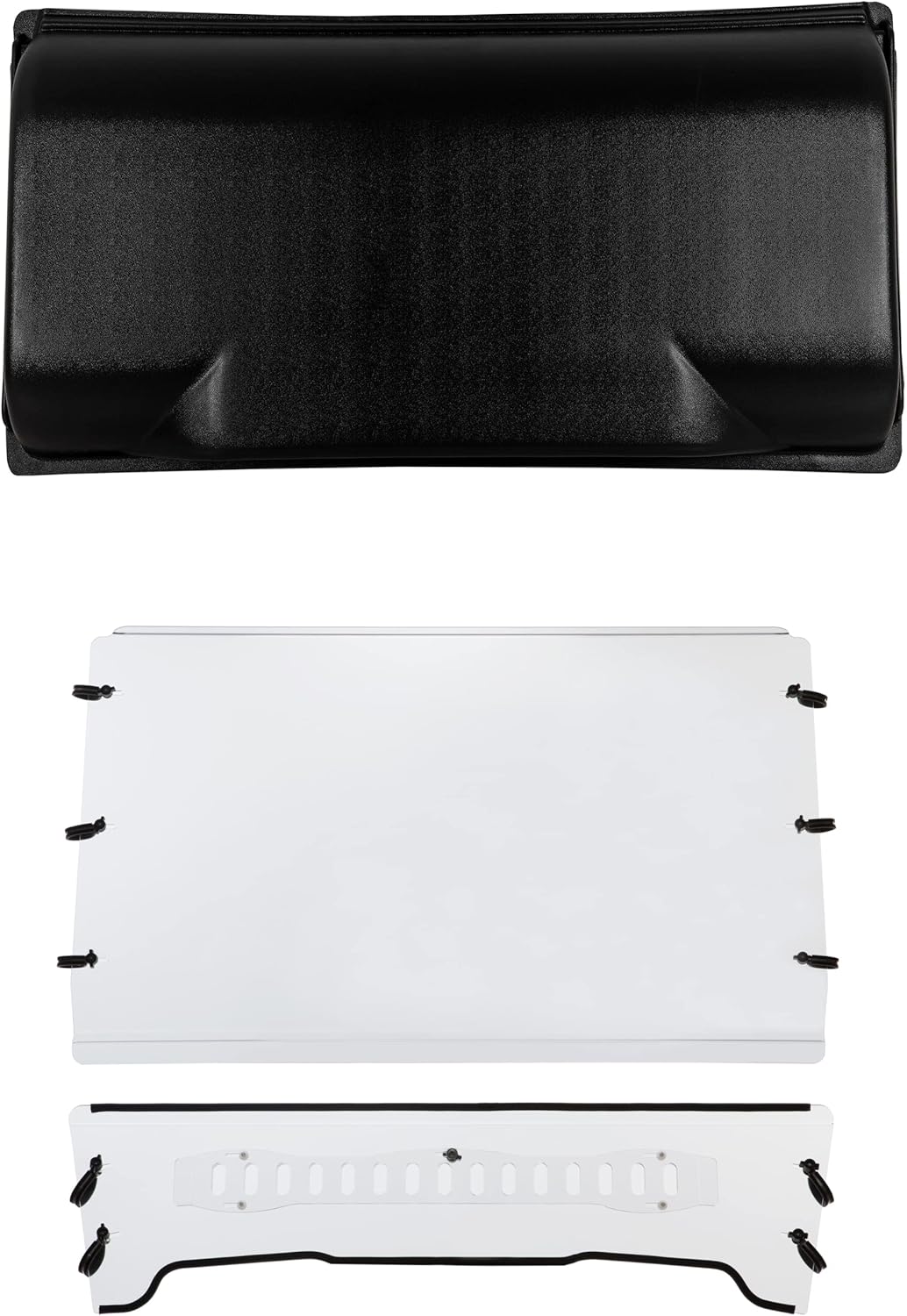 Front Windshield & Roof Canopy Compatible with 2005-2020 John Deere Gator TS/TX/TE Scratch Resistant (You Will Receive Two Separated Packages)