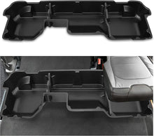 Under Seat Storage Box Compatible with 2019-2025 Dodge Ram 1500 Crew Cabs (New Body Style) Truck Organizer Back Underseat Container System- Black LYAP-115