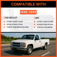 Load image into Gallery viewer, Dashboard Radio Panel Compatible with 1995-1999 Chevy Chevrolet GMC C1500 C2500 C3500 K1500 K2500 K3500 Tahoe Suburban Blazer Yukon Plastic Textured Black LYAP-X1270-3
