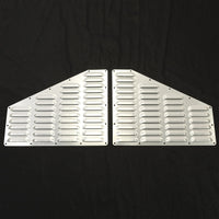 Load image into Gallery viewer, Aluminum Louver Hood Vent Compatible with 1984-2001 Jeep XJ Cherokee/ 1986-1992 Jeep Comanche Cooling Panels Pair Kit Bolt On LYAM-453
