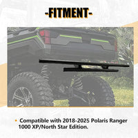 Load image into Gallery viewer, KUAFU Rear Bumper Guard Compatible with 2018-2025 Polaris Ranger 1000 XP/North Star Edition Double-Tube Rear Bumper Brush Guard Wrinkle LYPS-021S
