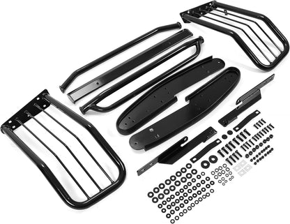 Brush Guard Compatible with 2007-2013 Chevy Silverado/GMC Sierra 1500 New Body Style (Not for 2500 HD Models) Powder Coated Bumper Grille Protection LYAM-194-1S