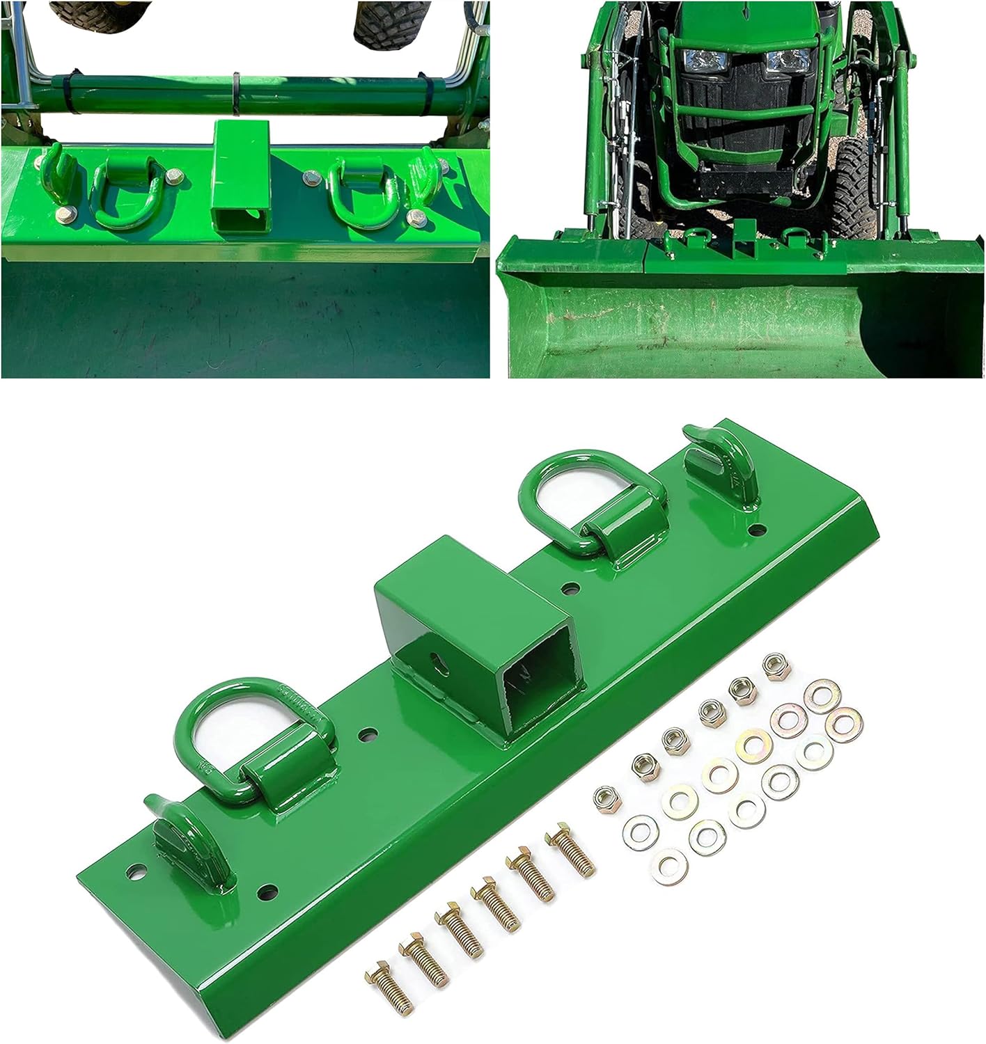 Tractor Grab Hooks 4.96 Inches W × 21.93 Inches L Compact Tractor Bolt on Grab Hooks Compatible with John Deere John Deere 4100 4010 4110 4115 2320 2520 2720 2025r 2032r 2038r 2 Inches Receiver