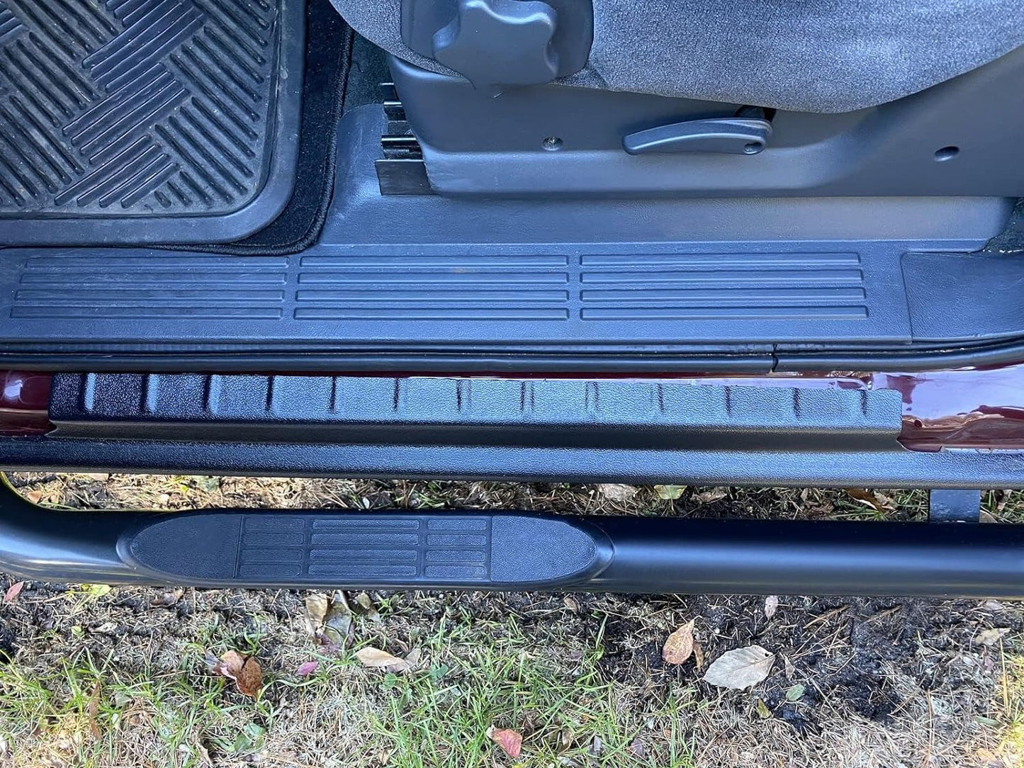 Rocker Panel Guard Trail Armor Compatible with 1999-2006 Chevy Chevrolet Silverado/GMC Sierra 1500 2500 3500 2007 Chevy Chevrolet Silverado 1500 2500 HD 3500 Classic Crew Cab LYAP-254-DK