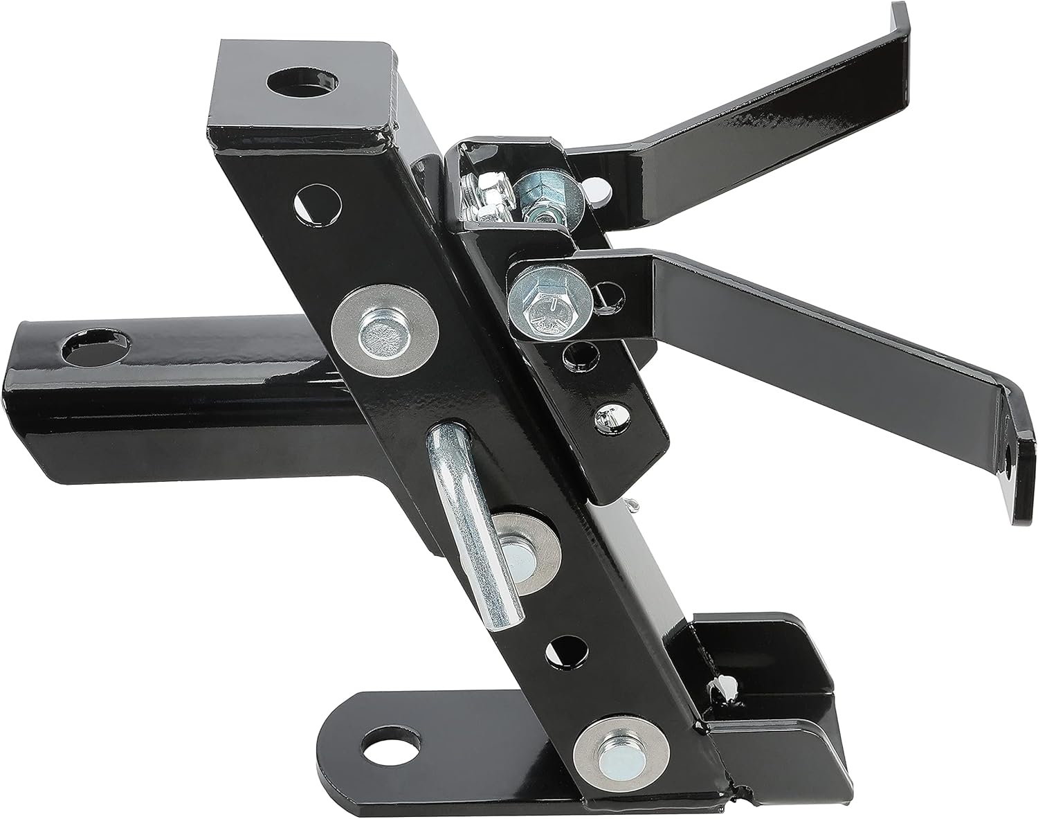 Heavy Duty Adjustable Lawn Mower Trailer Towing Hitch, Garden Tractor Hitch Steel Compatible with John Deere Cub Cadet Craftsman LYJD-011-SD