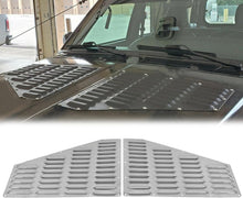 Aluminum Louver Hood Vent Compatible with 1984-2001 Jeep XJ Cherokee/ 1986-1992 Jeep Comanche Cooling Panels Pair Kit Bolt On LYAM-453
