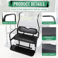 Load image into Gallery viewer, KUAFU Back Folding Seat Kit Compatible with 2000.5-Up Club Car DS Models Golf Cart Flip Seat with Cushions LYA-078A+LYA-078B
