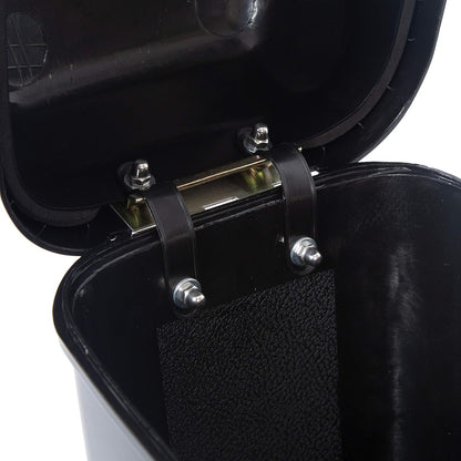 Hard Motorcycle Saddle Bags Saddlebags w/Mounting Kit Compatible with Harley Davidson Honda Shadow Kawasaki Vulcan VN Black Hard Trunk Saddlebags GA-B