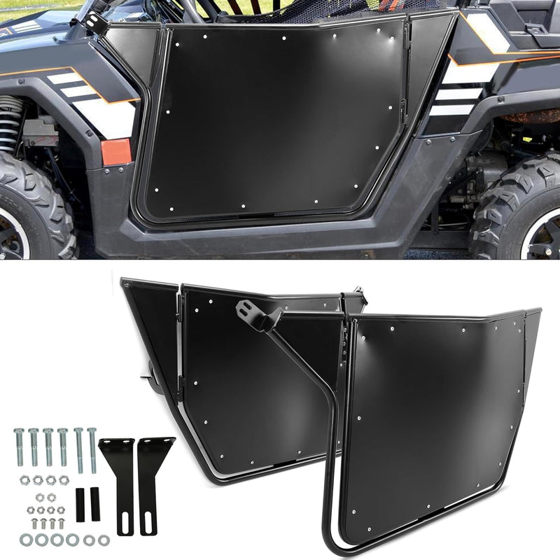UTV Metal Doors w/Latches Compatible with 2008-2021 Polaris RZR 800/ S 800/ XP 900 570 2 Door Models Suicide Doors 2 PCS LYPS-052S